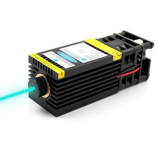 Modulo diodo laser punto blu cielo focalizzabile 488nm 80-100mw TTL/5V PWM