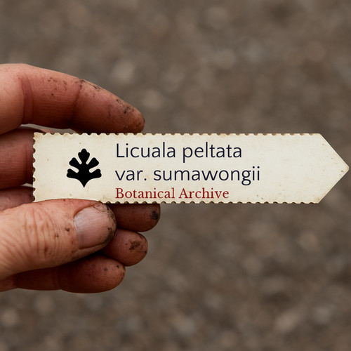 Licuala peltata var