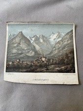 COURMAYEUR AOSTA  Litho