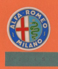 Adesivo Sticker Vintage Autocollant Aufkleber Auto Tuning ALFA ROMEO Milano
