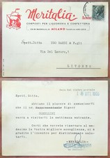 MILANO-LIVORNO 1955: MERITALIA - COMPOSTI PER LIQUORERIA E CONFETTERIA TESTATINA