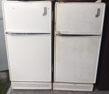 FIAT DUE FRIGORIFERI GEMELLI DESIGN VINTAGE ANNI 1950 1960