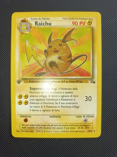 Raichu non holo set - raichu, 29/62