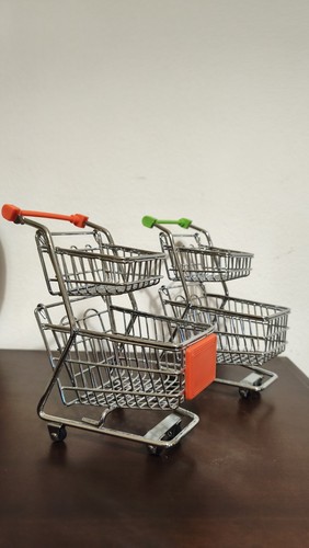 Coppia carrelli spesa in - coppia,