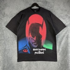 T-shirt Batman & Robin vintage uomo grande film promo 1997 DC Comic supereroe