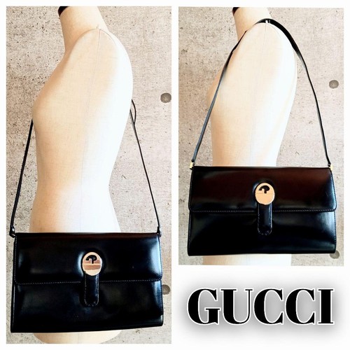 Gucci vintage leather 2way - leather,