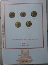 Catalogo d'asta ITALPHIL 11/4/2007 monete antiche e varie monete pontificie
