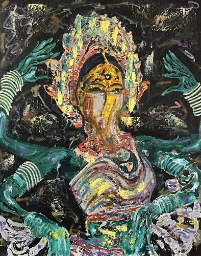 Dipinto olio originale shiva - dipinto,