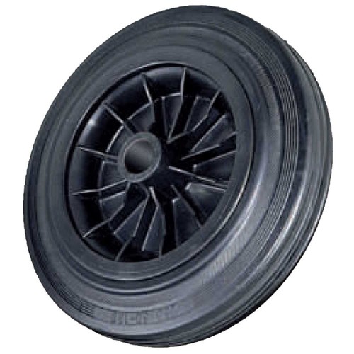 Ruota gomma nera piena