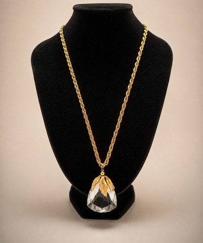 Collana con ciondolo goccia - ciondolo, a