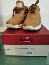 HOGAN - SCARPA  INTERACTIVE JUNIOR 37  PELLE CUOIO D80 NUT