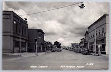 Vtg Postcard Street Main Mcintosh Minn Fairway Foods USA Posted