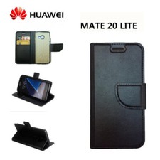 CUSTODIA COVER  LIBRO per HUAWEI MATE 20 LITE ECO PELLE