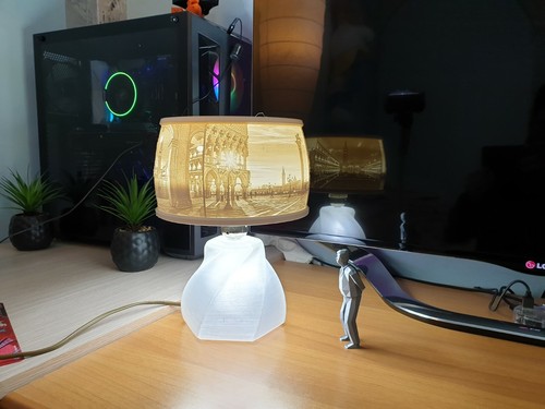Lampada tavolo litofania - tavolo,