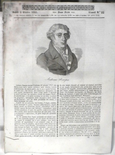 Antica stampa incisione 1843 - incisione,