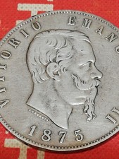 ITALY 5 LIRE 1872  ( USATA