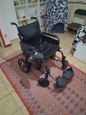 Sedia A Rotelle In Acciaio Elettrico Pieghevole Nuovo. 