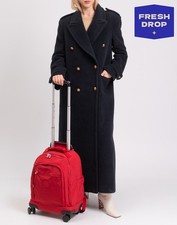 Zaino valigia Kipling RRP€227 cabina taglia 3M Scotchlite™ tasca laptop con cerniera