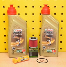 Kit cambio olio SWM SM RS 125 R filtro olio candela Castrol Power1 Racing 10w50