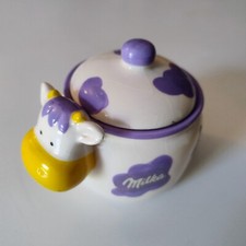 Milka ZUCCHERIERA LATTIERA porcellana ceramica da collezione vintage