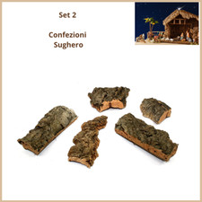 Set 2 Sughero corteccia per
