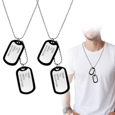 TUONYIS 2 Collane Piastrine