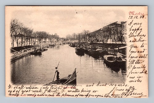 Italia venezia canale gondole - italia-,