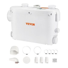 VEVOR Pompa Trituratore per Bagno Lavabo 500W Prevalenza Max.8m Portata 6600L/h