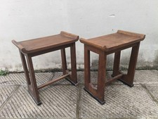 Coppia sgabelli in legno