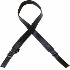 cinta bretella per fucile caccia in pelle scura cuoio porta fucile cinghia 