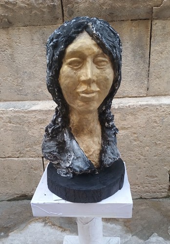 Donna busto cartapesta leccese - busto,