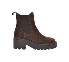 TRONCHETTO CON TACCO IN PELLE