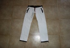 Jeans Dsquared² Runway BIKER pelle rosso-zip pantaloni 46 IT (33) 71P120 SS/05, RARO