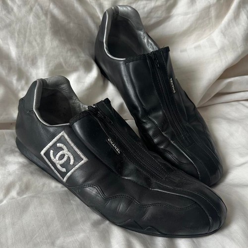 Chanel women black trainers - chanel,