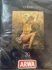 Paio Bellissime Calze RHT Vintage Sexy Marca Arwa 20 Den. Col.Marrone Mis.10 (XL