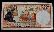Territori Francesi Pacifico Polinesia - French Pacific 10000 Francs 1985 P.4 !!!