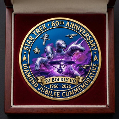 Moneta commemorativa star trek - moneta,