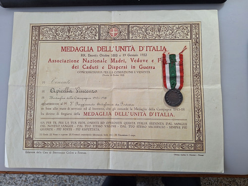 Diploma medaglia unita - diploma,