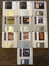 Vintage Apple Macintosh Classic 128K Game Pack 5 su nuovo 400K doppia densità disco