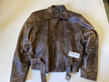 Vintage Moto Giubbotto Marrone