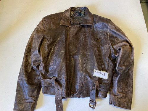 Vintage moto giubbotto marrone - vintage,