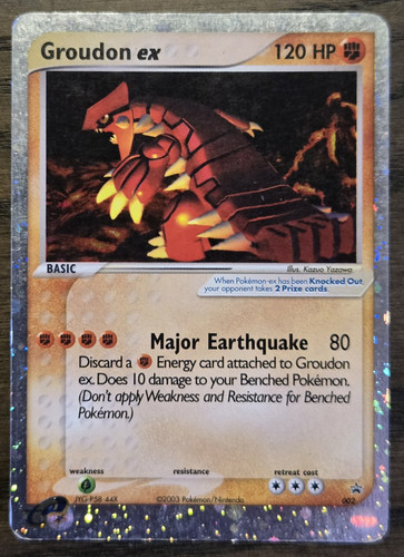 Groudon holo 002 nintendo - groudon, ex