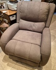 poltrona alzapersona elettrica reclinabile in microfibra
