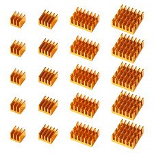 20 Pezzi Alluminio Dissipatore Di Calore Kit, Mini Dissipatore Di Calore Circuit