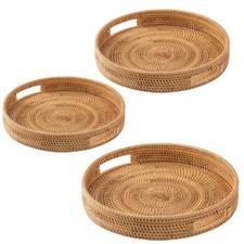 Vassoio da portata in rattan