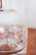 Bottiglia in cristallo da