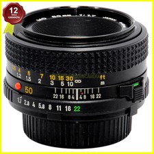 Obiettivo Minolta MD 50mm. f1,7 per fotocamere reflex a pellicola MC MD SR.