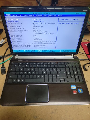 Laptop dv6t 6b00 - hp,
