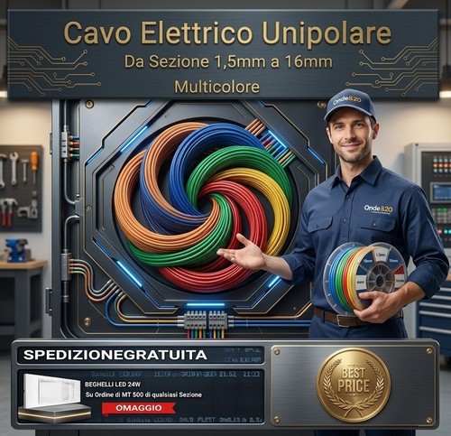 Cavo cordina unipolare - cordina,