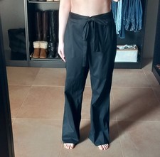 Pantaloni lunghi a zampa neri